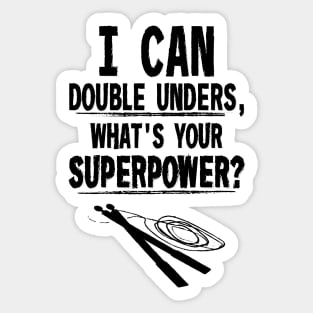 Double Unders Superpower Sticker